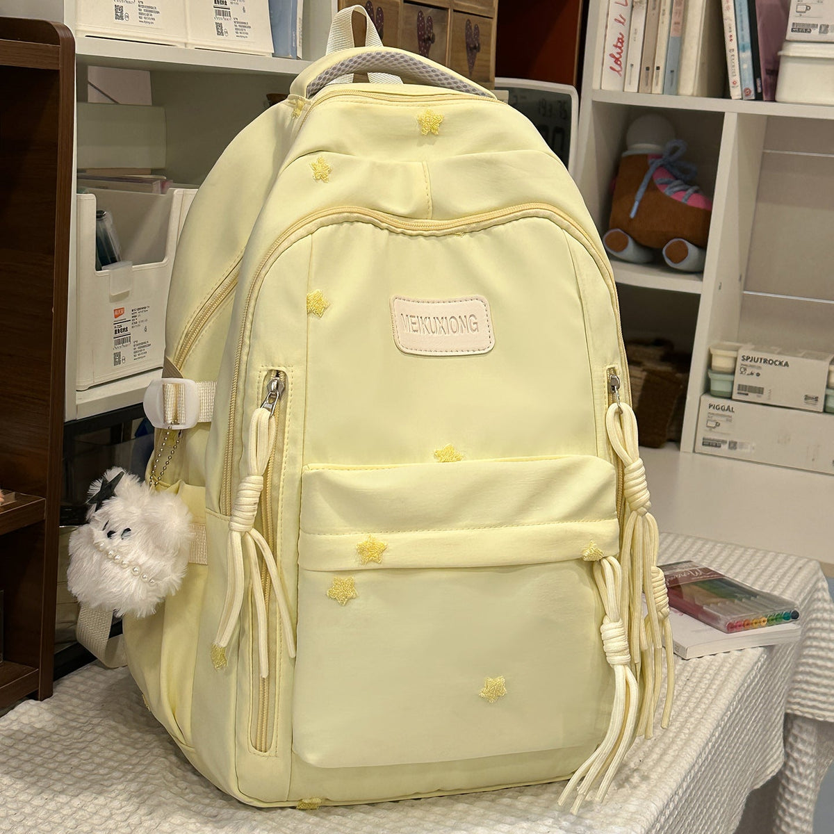 Decorative Star-Embellished Backpack LoungeYard — product view 7