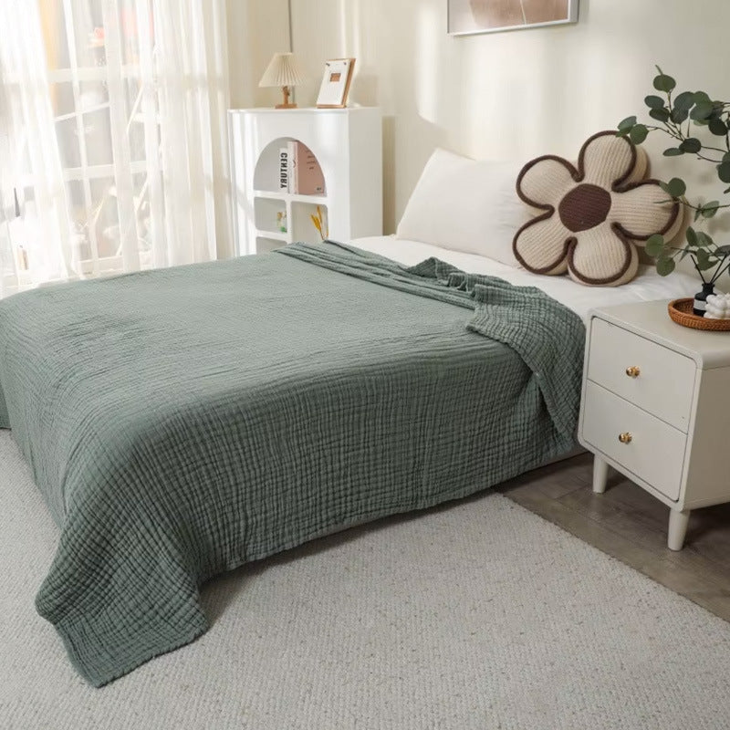 Women high-quality waffle texture blanket LoungeYard — product view 7