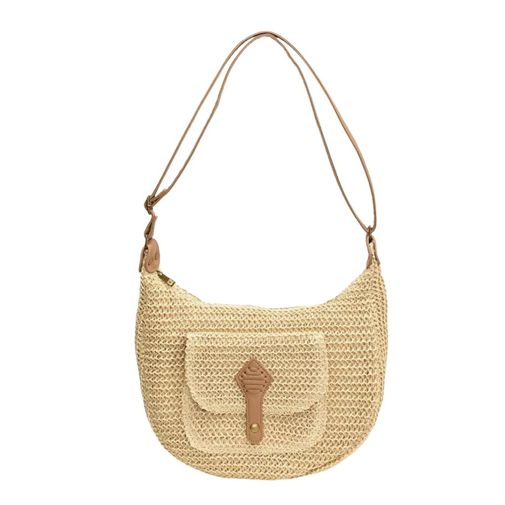Shoulder bag with leather accents LoungeYard — product view 4