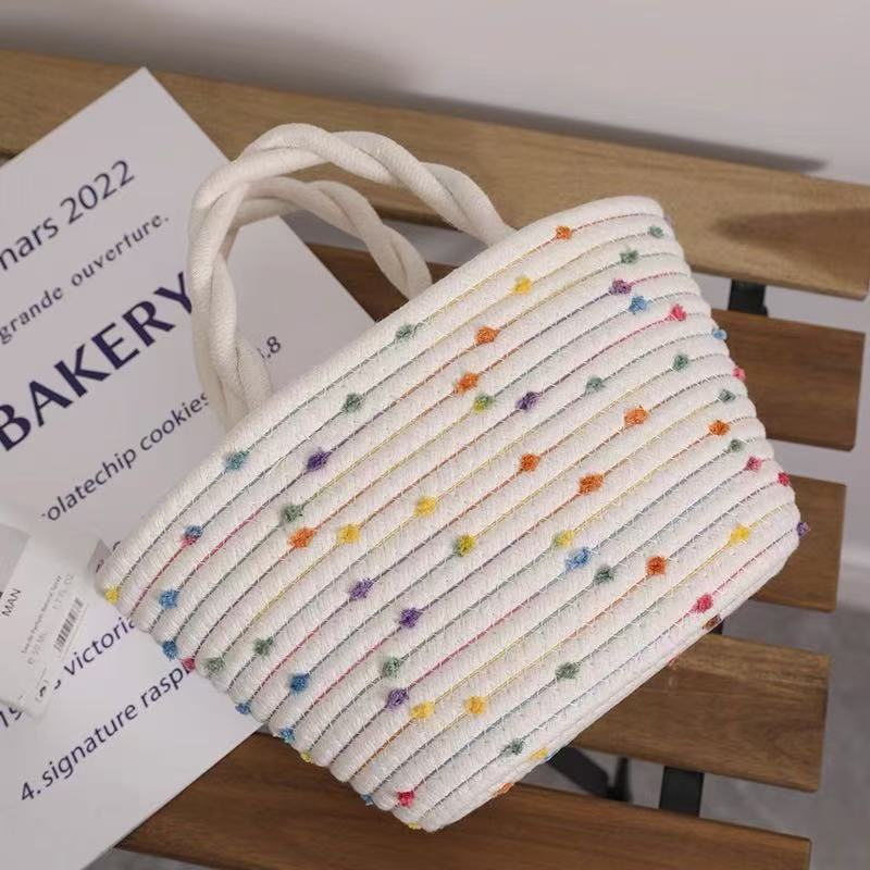 Women's handbag with colorful polka dot design LoungeYard — product view 1