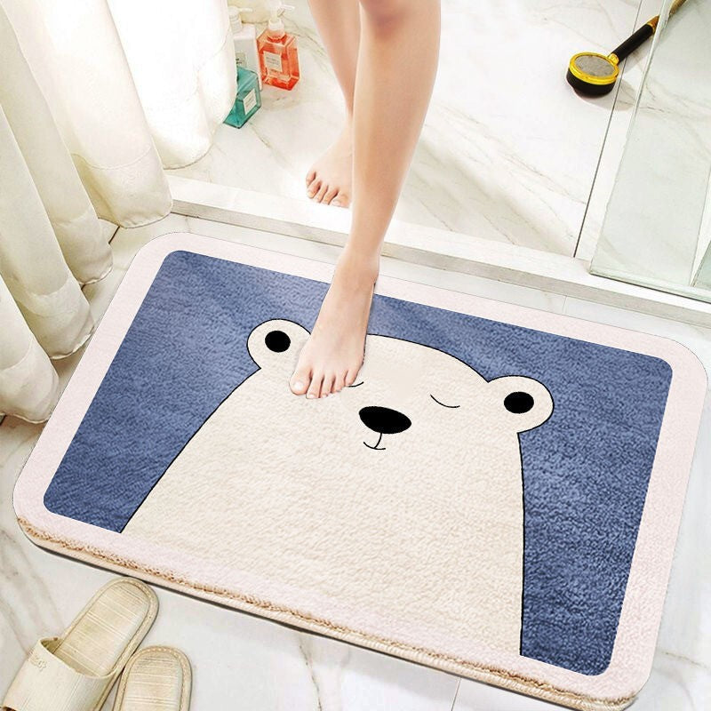 Fun Polar Bear Bath Mat LoungeYard — product view 1