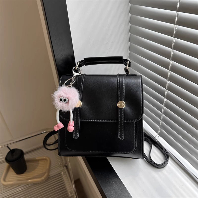 Textured Vegan Leather Satchel LoungeYard — product view 7