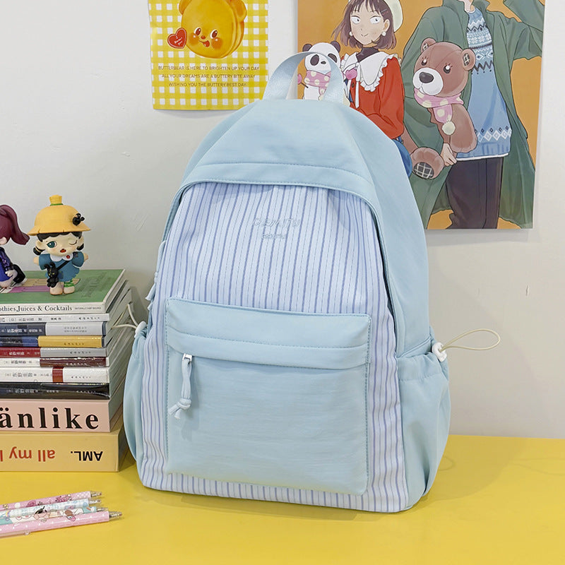Casual Stripe Patterned Backpack LoungeYard — product view 6