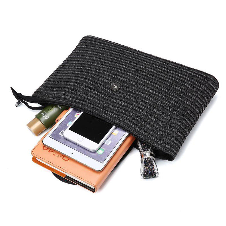 Elegant Clutch Bag with High-Quality Woven Structure LoungeYard — product view 5