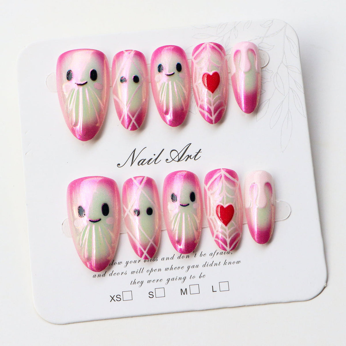 Playful Cartoon Jellyfish Press-On Nails — product view 1