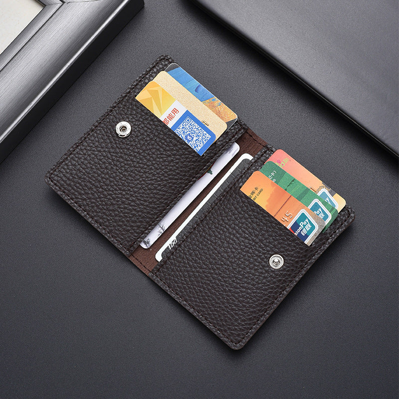 Textured Leather Cardholder LoungeYard — product view 3