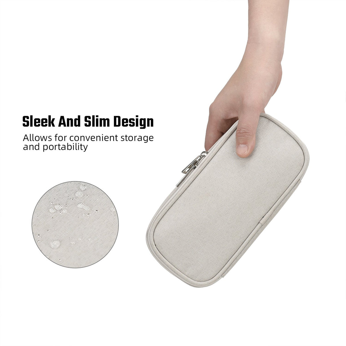 Organizer bag with multiple compartments and secure zipper LoungeYard — product view 5