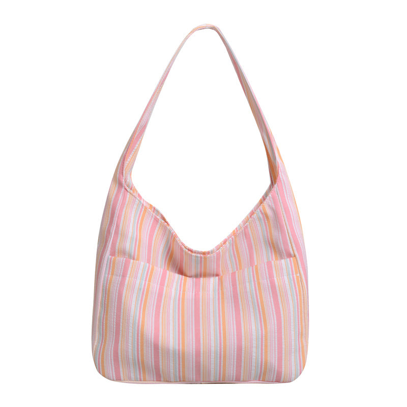Casual Striped Shoulder Bag — product view 4