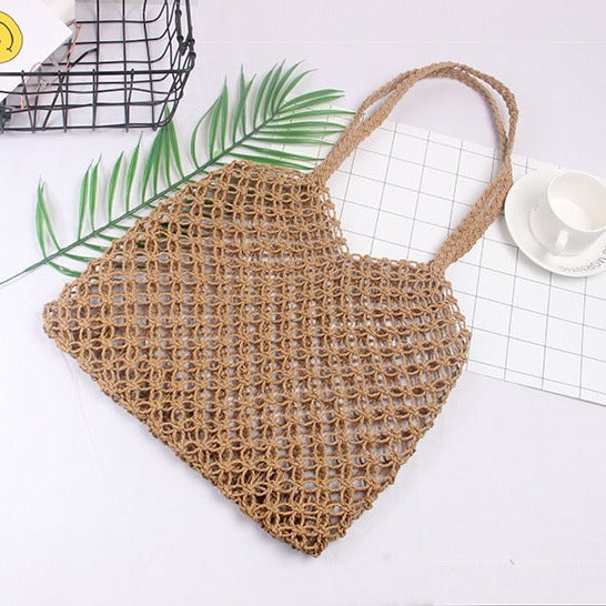 Structured Rattan Tote Bag LoungeYard — product view 3