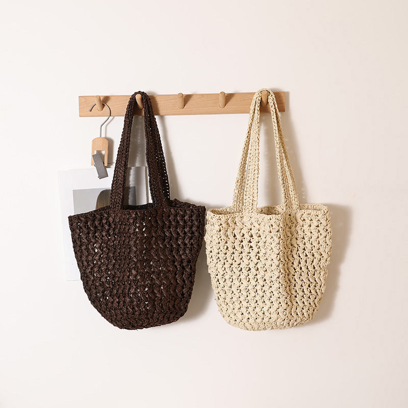 Braided Bast Crossbody Bag with Generous Interior Capacity LoungeYard — product view 2