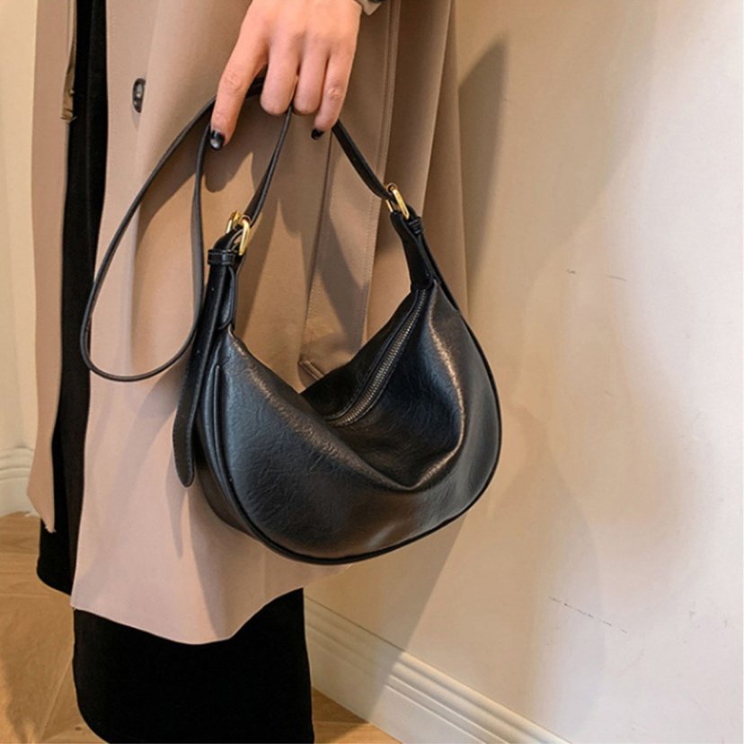 Sleek Crescent Shaped Crossbody Bag LoungeYard — product view 3