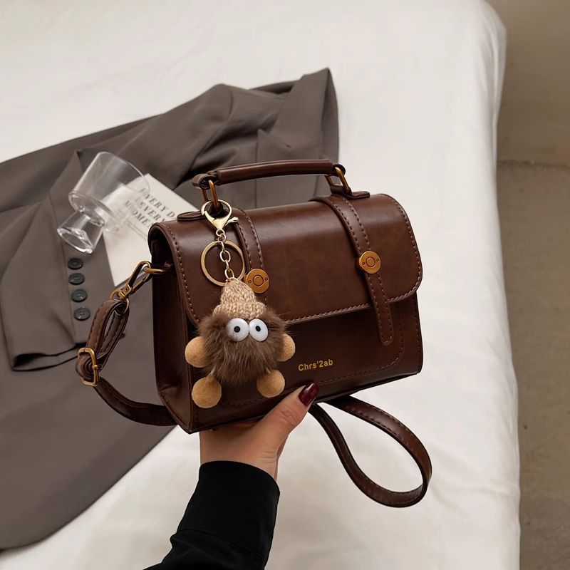 Structured Faux Leather Handbag LoungeYard — product view 6