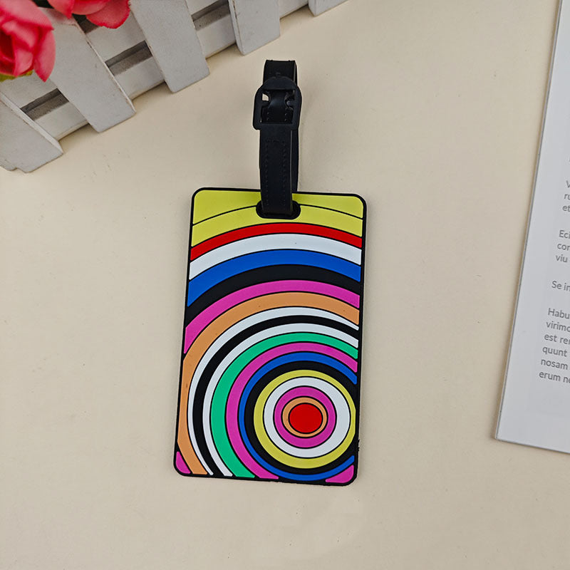 Unisex Vibrant Travel Luggage Identifier LoungeYard — product view 3