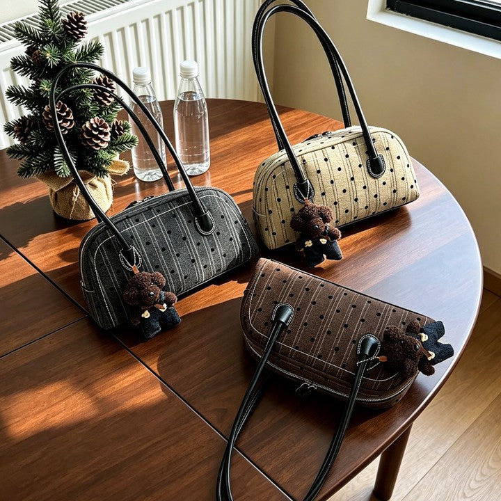 Polka Dot Accent Handbag — product view 2