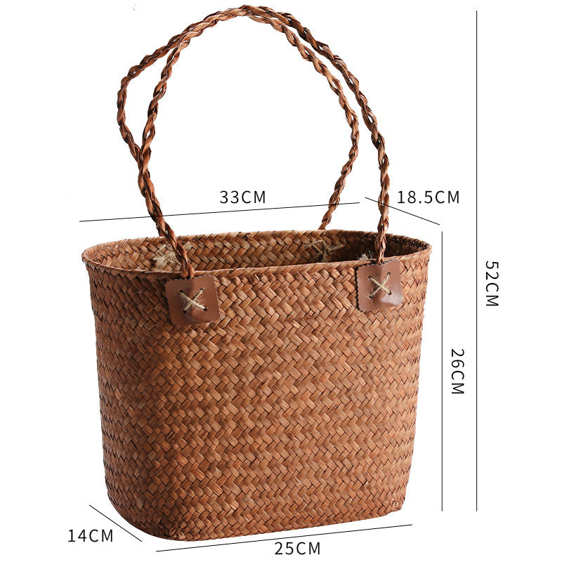 Women Durable Straw Bag LoungeYard — product view 6