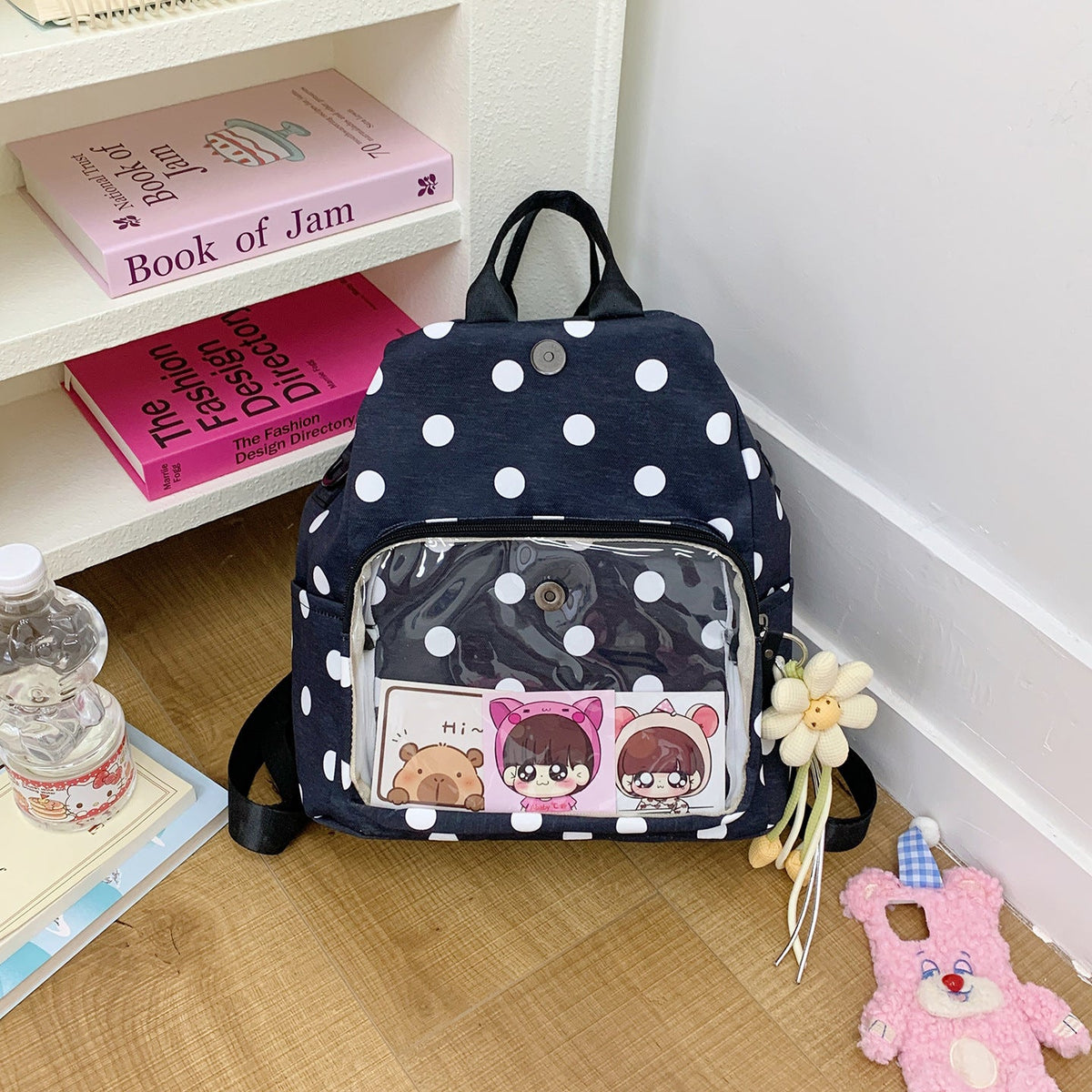 Cute Patterned Casual Backpack LoungeYard — product view 6