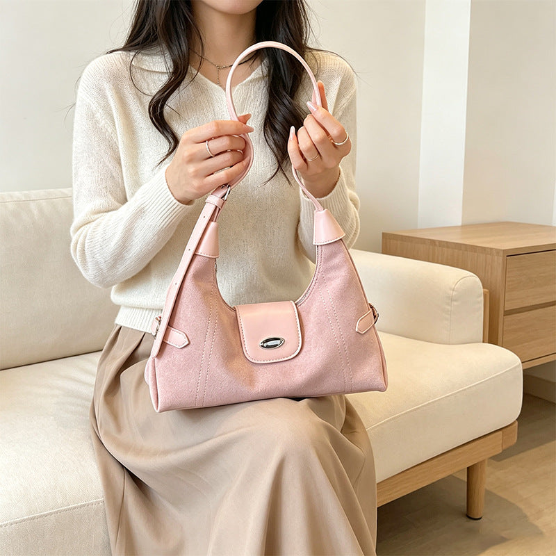 Stylish Suede Shoulder Bag LoungeYard — product view 3