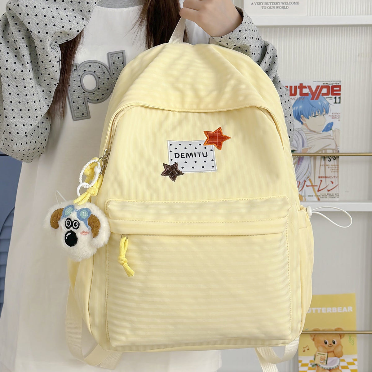 Fun Embroidered Backpack LoungeYard — product view 2