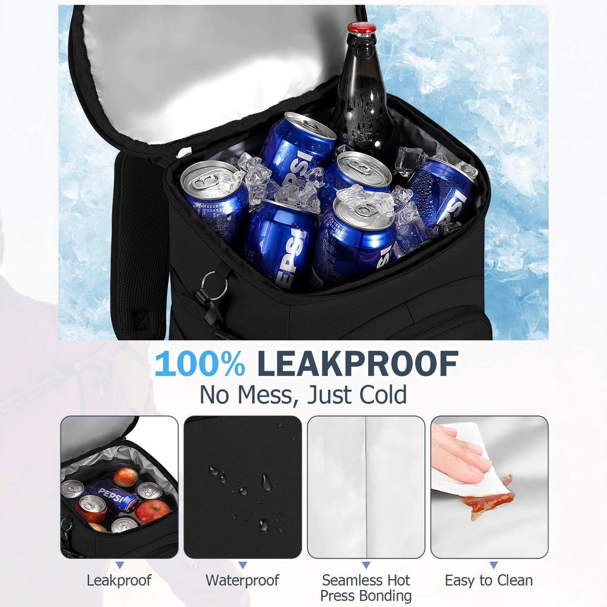 Unisex Cooler Bag Backpack LoungeYard — product view 3