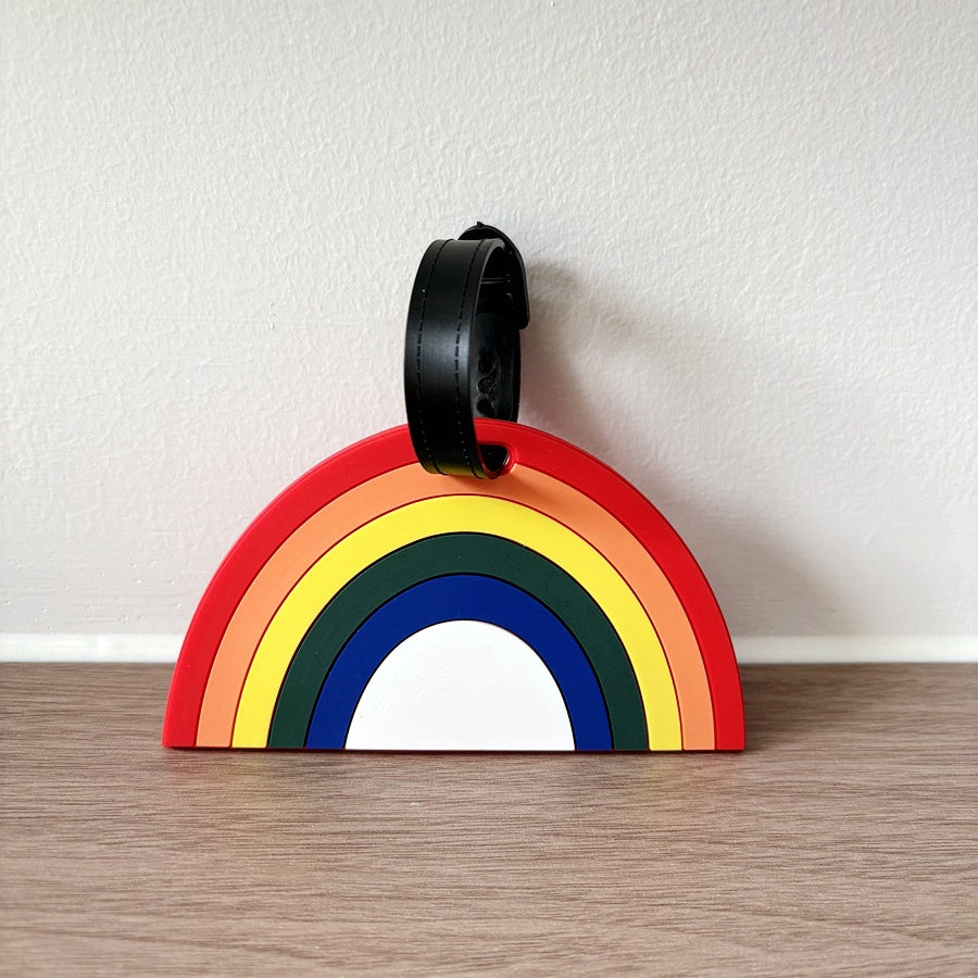 Silicone Rainbow Luggage Tag LoungeYard — product view 6