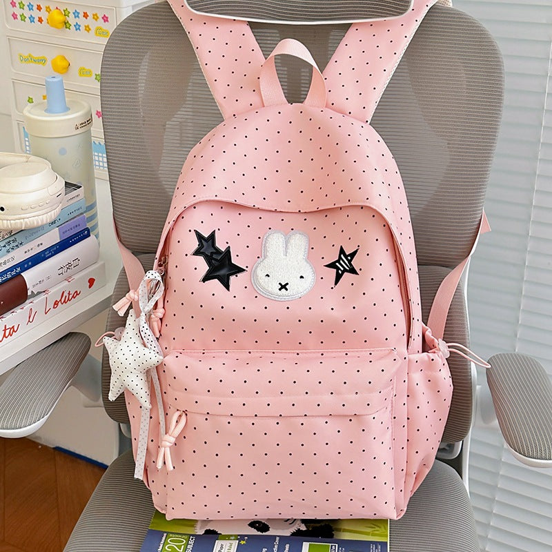 Cute Plush Illustrated Rabbit Backpack — product view 3