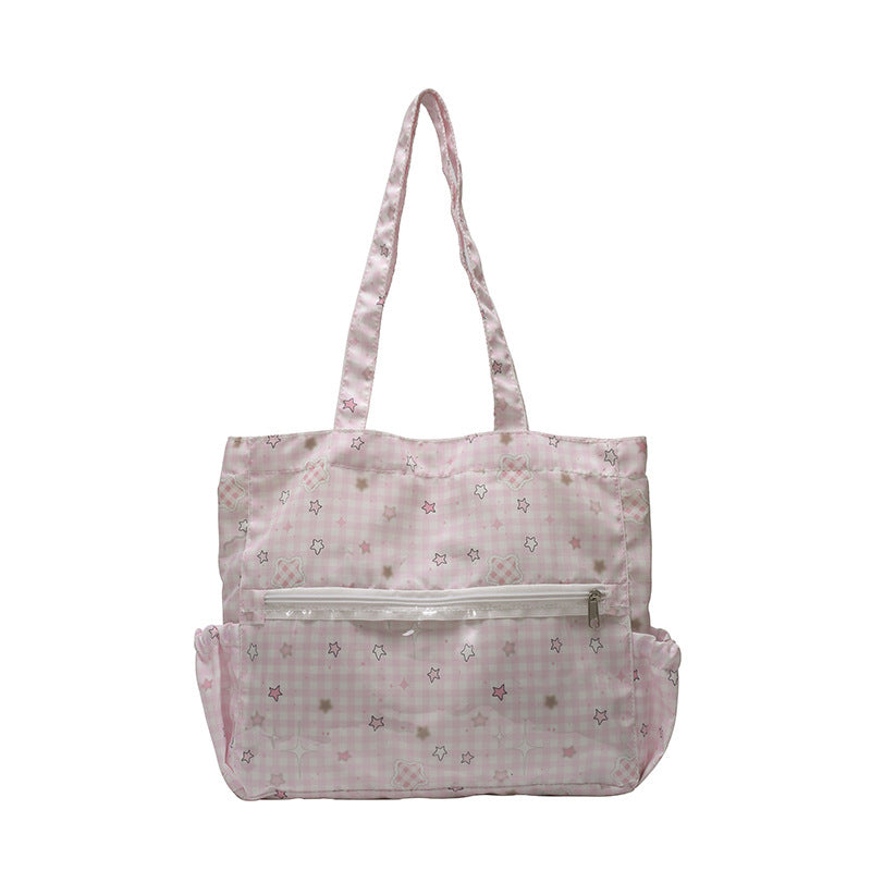 Illustrated Canvas Tote Bag LoungeYard — product view 5