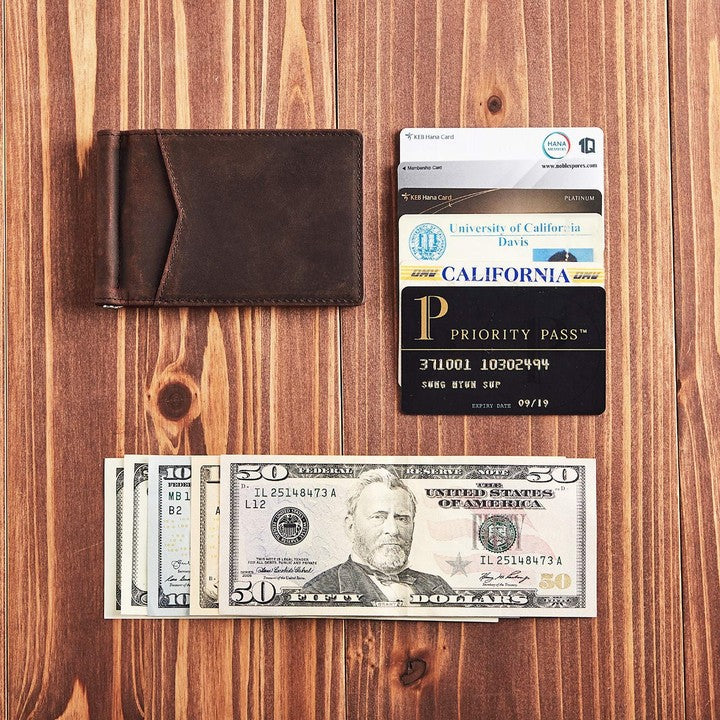 Sleek Leather Wallet LoungeYard — product view 3