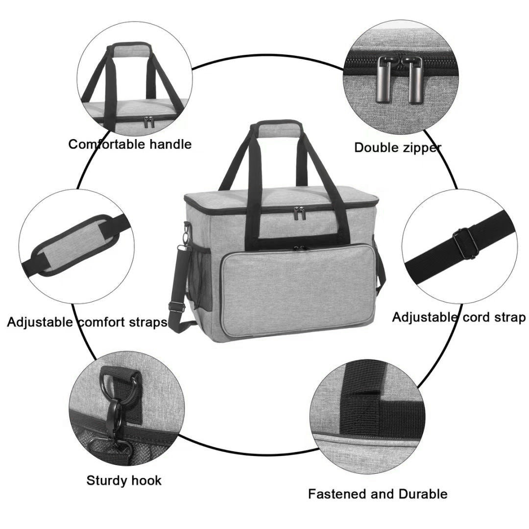 Insulated cooler bag with practical side pockets LoungeYard — product view 4