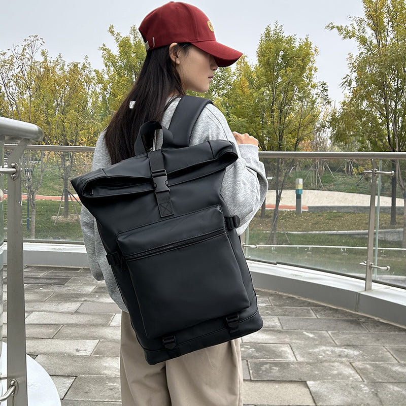 Stylish Rolltop Backpack LoungeYard — product view 2