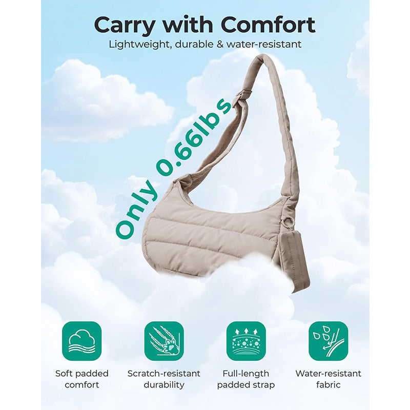 Comfortable shoulder bag with practical additional function LoungeYard — product view 4