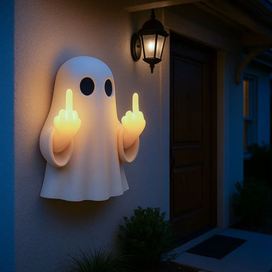 Whimsical Ghost and Bat Decorative Figurine Bowlift — product view 1