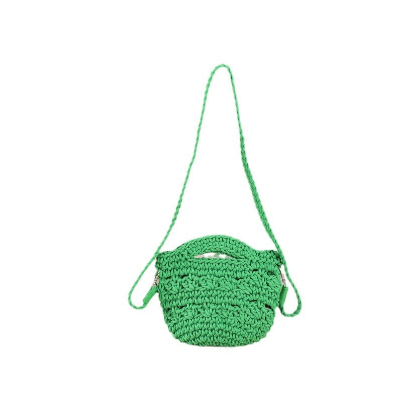 Handcrafted shoulder bag with unique knit design LoungeYard — product view 5