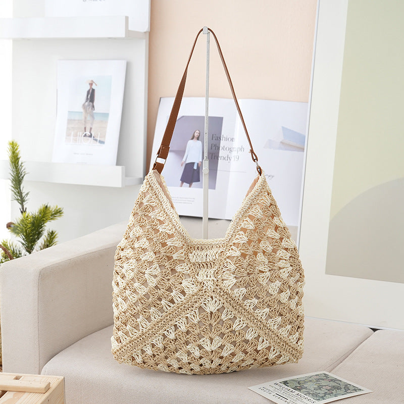 Handmade shoulder bag made from natural materials LoungeYard — product view 2