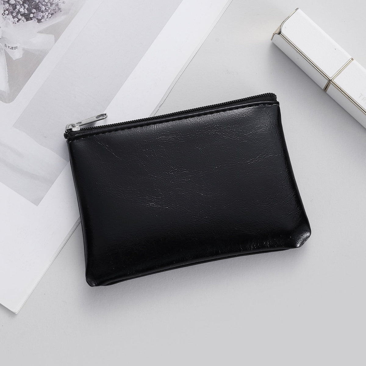 Sleek Zippered Coin Pouch — product view 2