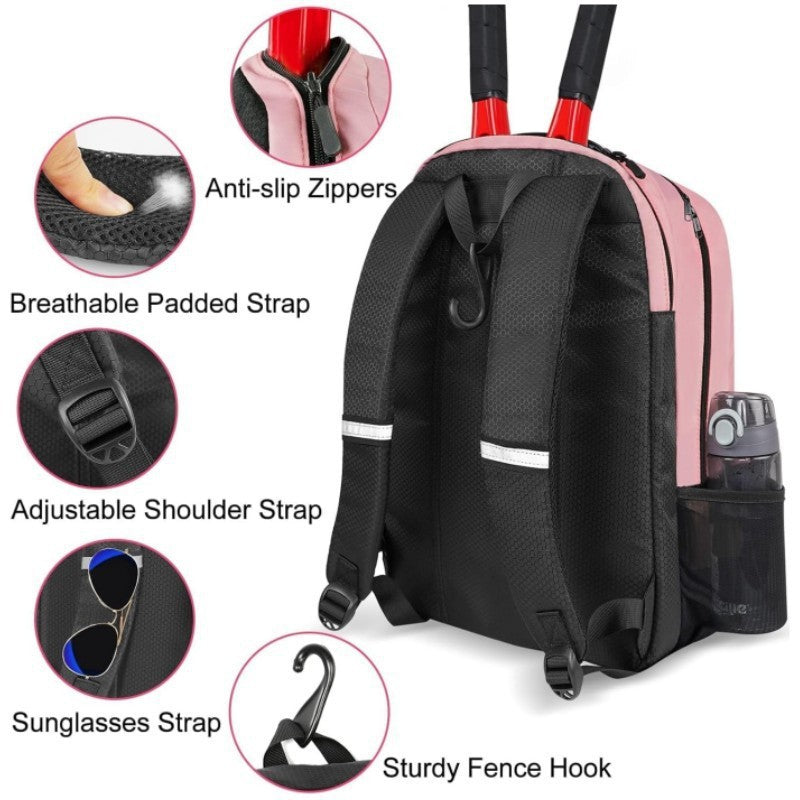 Multi-Compartment Sports Backpack with Shoe Storage LoungeYard — product view 4