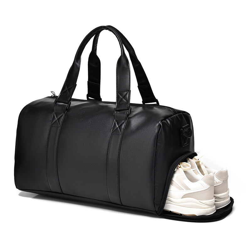 Stylish Leather Gym Bag LoungeYard — product view 2