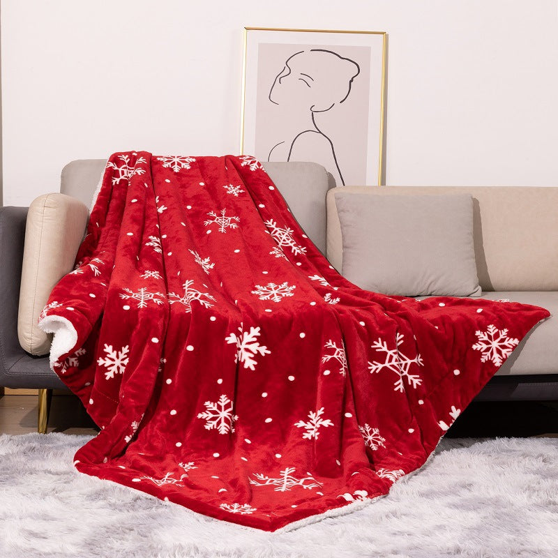 Christmas-Themed Plush Blanket — product view 4
