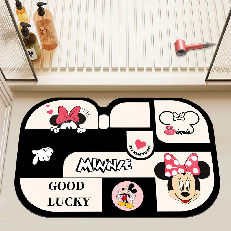 Mickey Mouse Themed Plush Bath Mat — product view 2