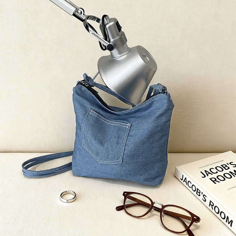 WoCasual Denim Crossbody Bag LoungeYard — product view 2