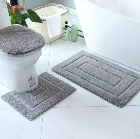 Plush Bath Mat Set Bowlift — product view 6