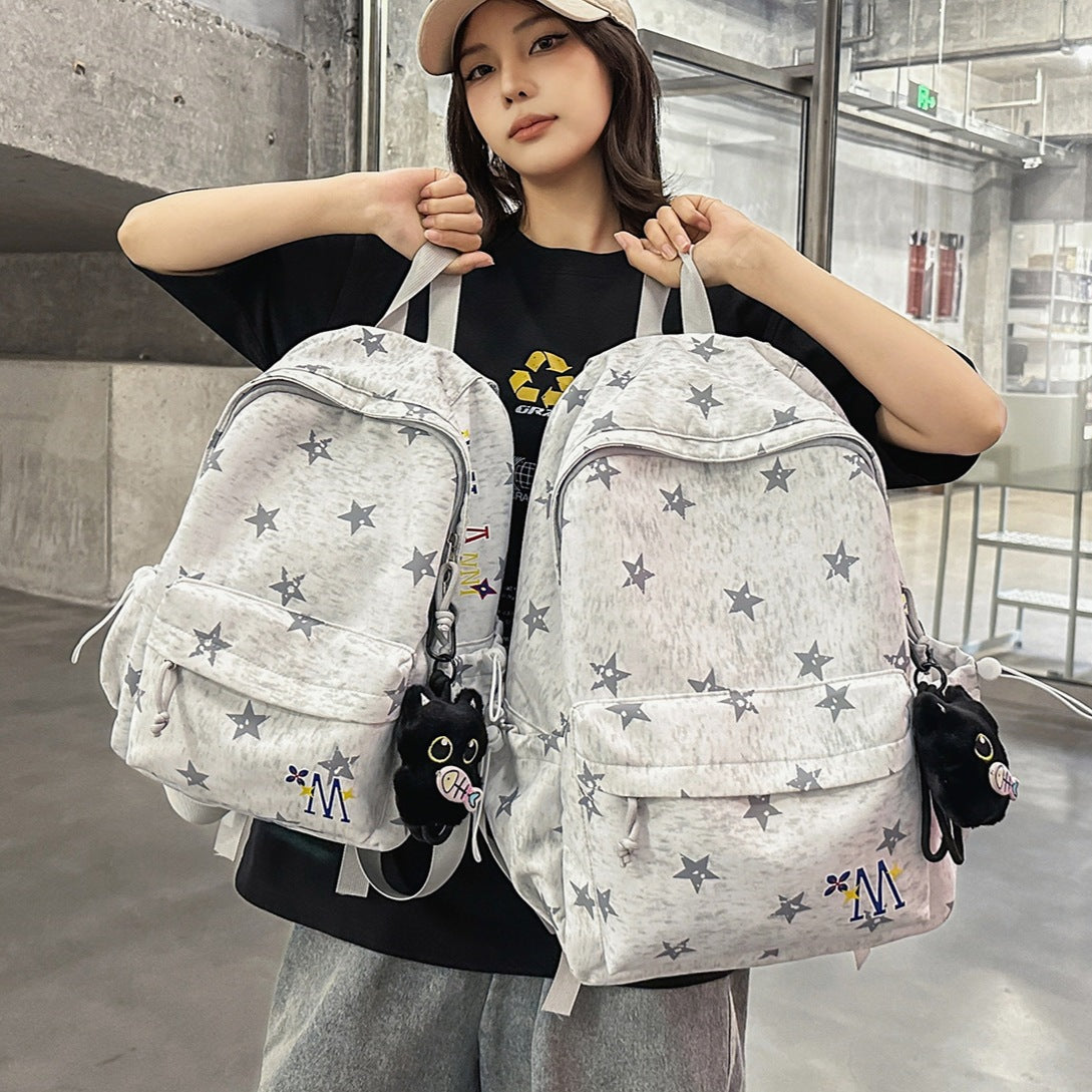 Star-Embellished Everyday Backpack LoungeYard — product view 1