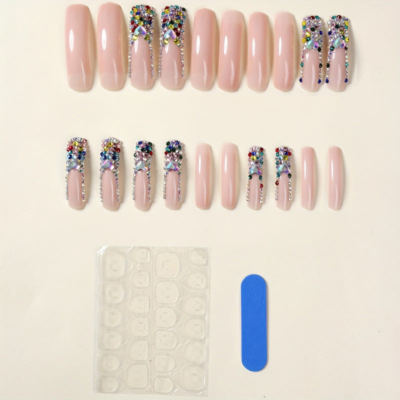Glamorous Rhinestone Acrylic Nail Set — product view 2