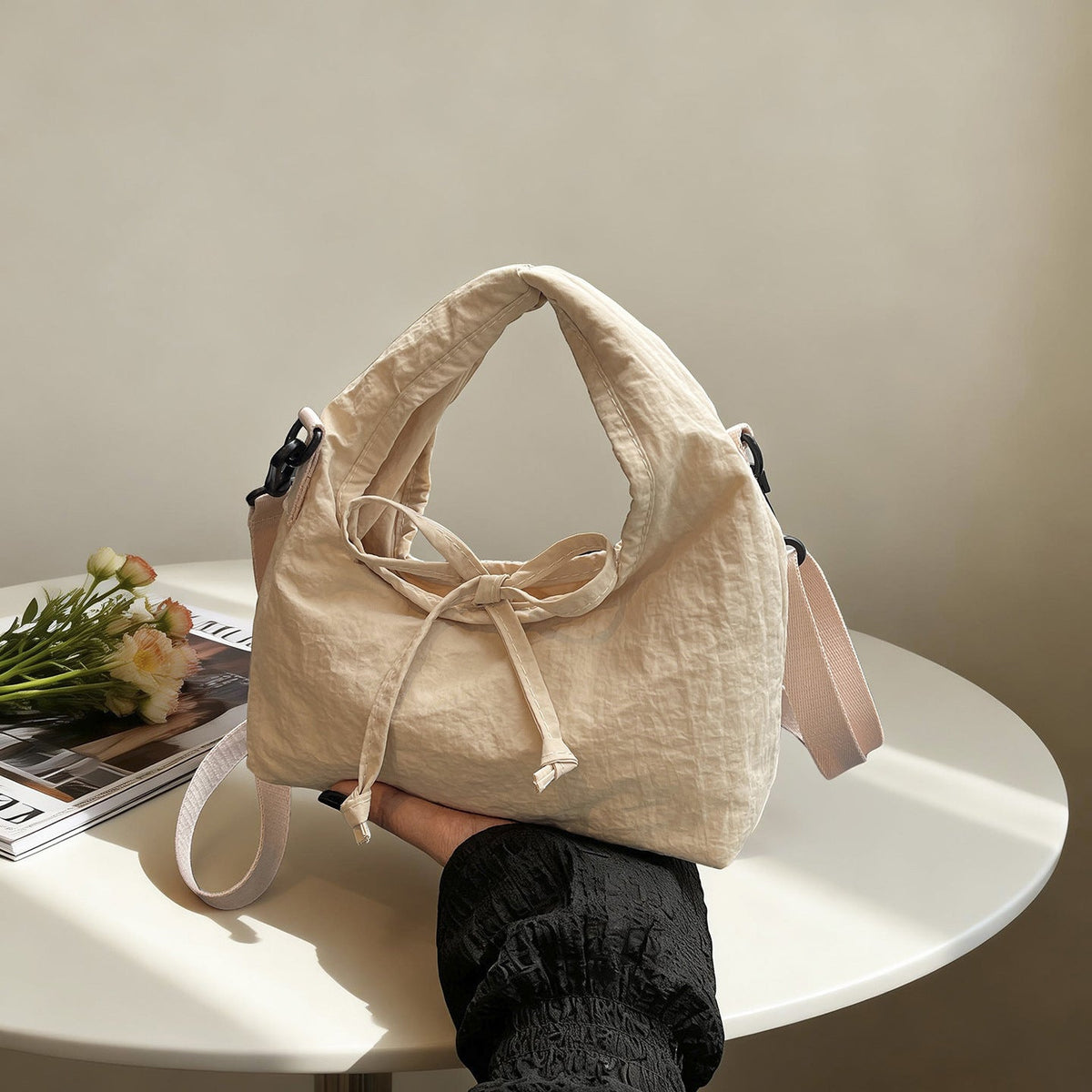 WoFunctional Drawstring Sling Bag LoungeYard — product view 2
