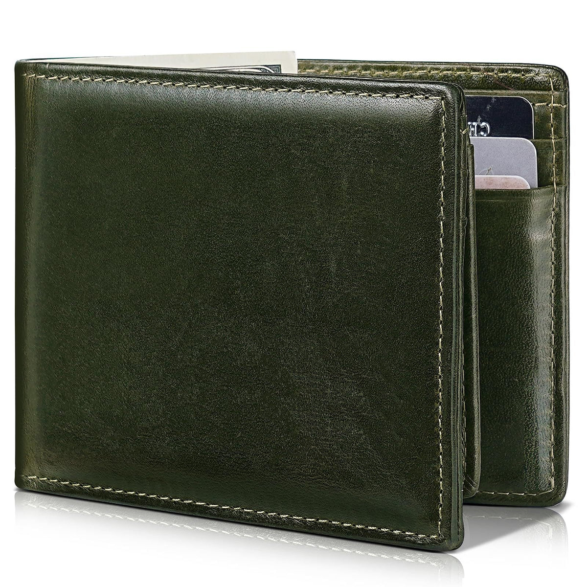 Classic RFID-Blocking Leather Wallet LoungeYard — product view 6