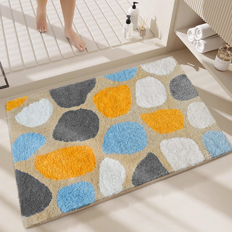 Geometric Plush Bath Mat — product view 7