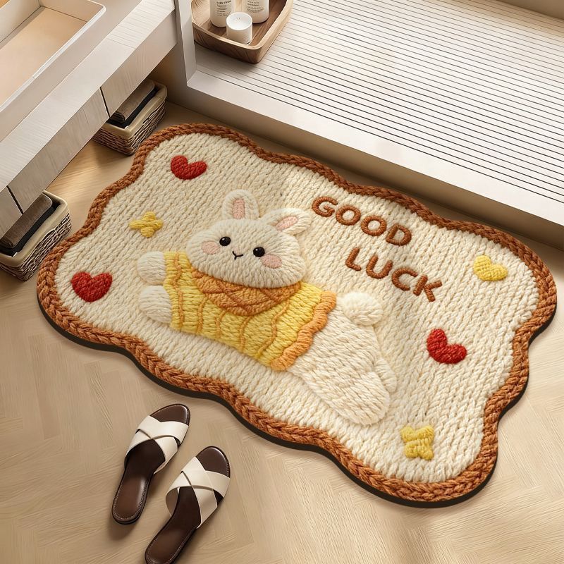 Cute Bunny-Themed Bath Mat — product view 5