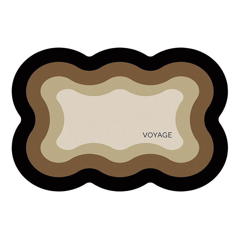 Stylish Cloud-Shaped Bath Mat — product view 3