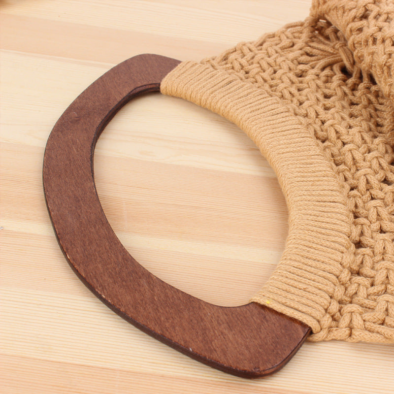 Handcrafted Macrame Beach Bag LoungeYard — product view 3