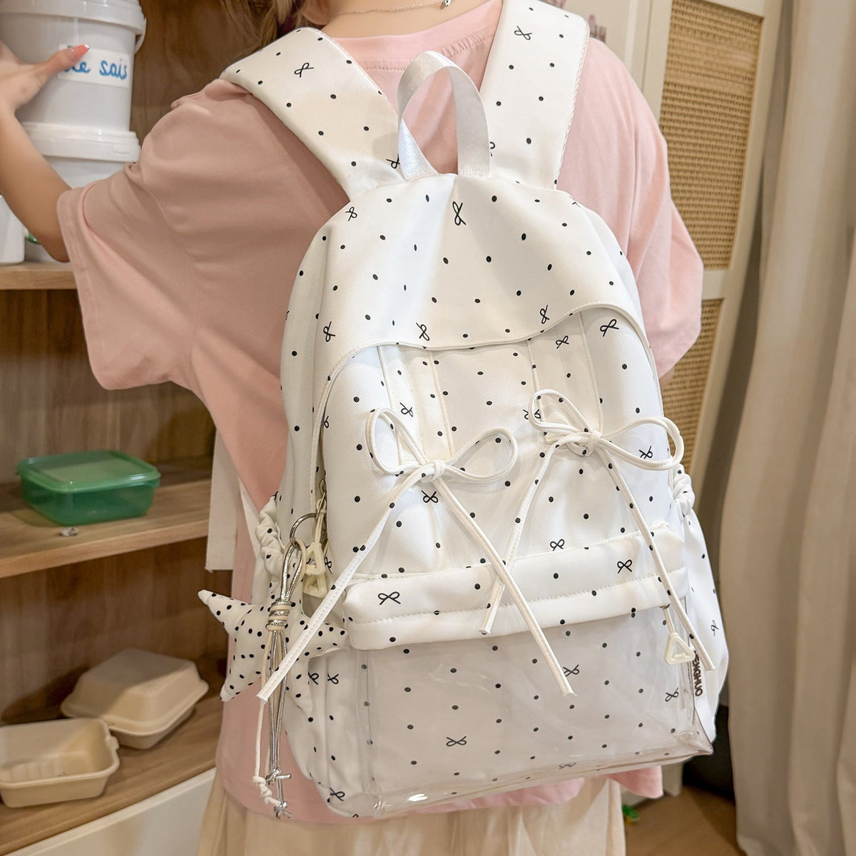 Playful Lightweight Printed Backpack LoungeYard — product view 1