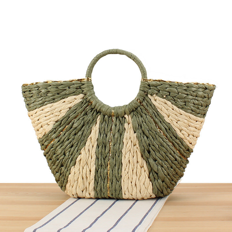 Elegant Woven Tote Bag with Extraordinary Design LoungeYard — product view 1